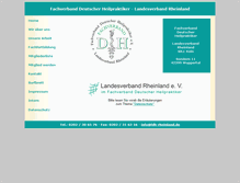 Tablet Screenshot of fdh-rheinland.de